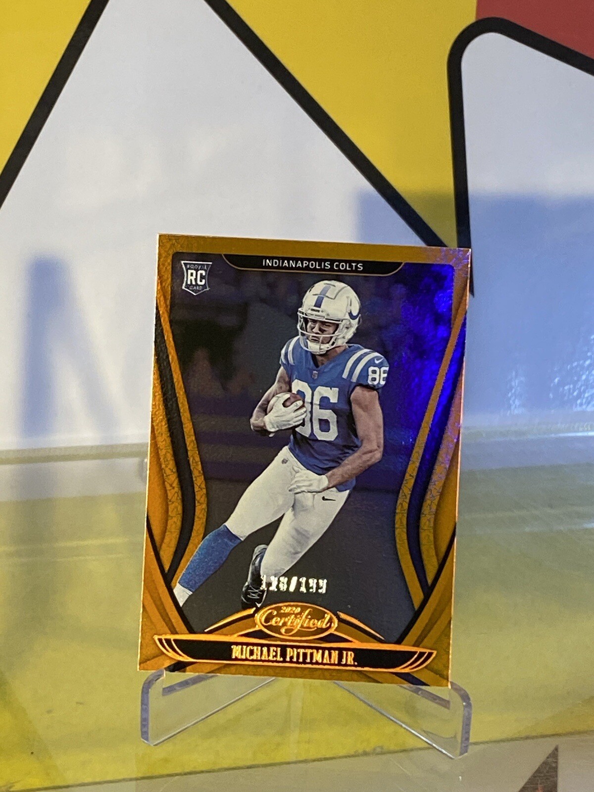 Michael Pittman Jr 2020 Certified 128/199 Orange Mint Gem