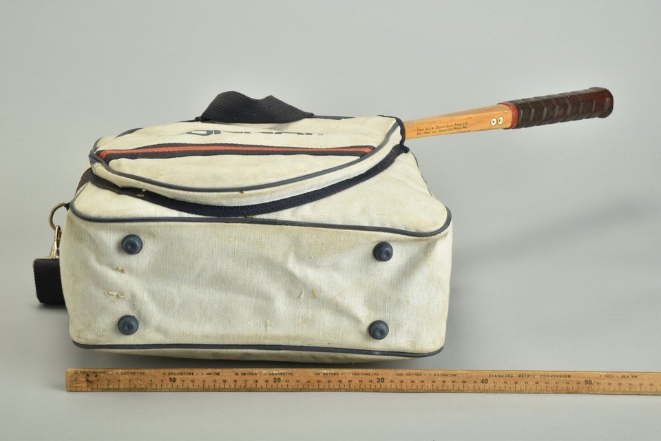 1970s Donnay Tennis Bag. Canvas. Working Zips. Dunlop South Africa