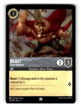 Disney Lorcana Ursula's Return 176/204 C EN4 Beast - Thick-Skinned