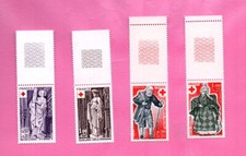 FRANCE -  1976/77 - YT 1910/11 et 1959/60**MNH - BDF - CROIX ROUGE
