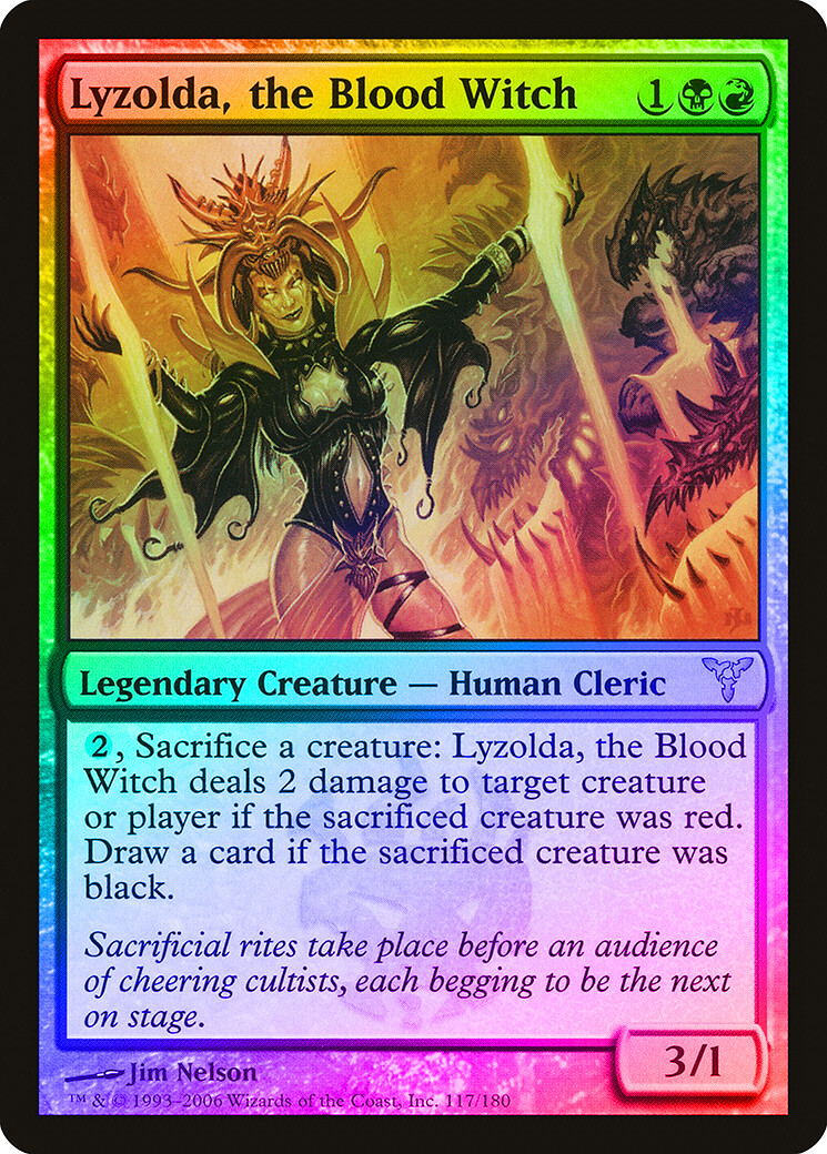 Lyzolda, the Blood Witch FOIL Dissension HEAVILY PLD Rare