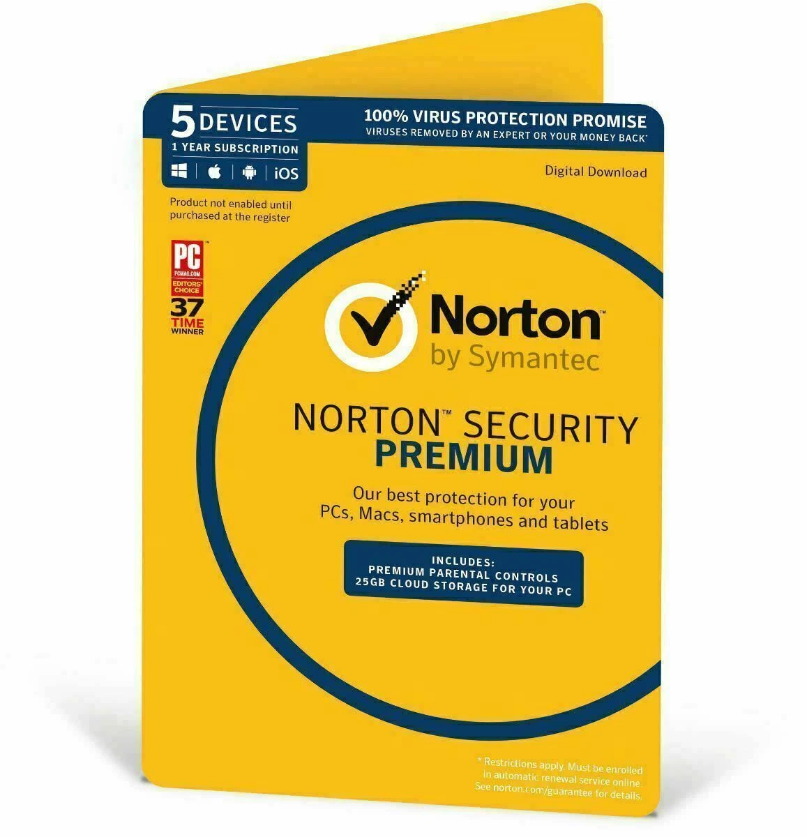 Norton 360 Standard Internet Security PREMIUM 1 2 3 5 Devices Window MAC 2026