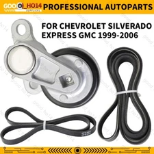 A/C Serpentine Drive Belt Tensioner Kit 90K-38159 For Chevy Silverado GMC Savana