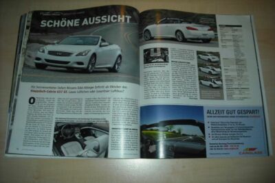 Autozeitung 21903) Genialer Wagen! Infiniti G37 Cabrio mit 320PS im Fahrbericht