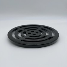 Gully Grid Grate 7.5” Round 188mm Heavy Duty Flat Black High Quality Finish no69
