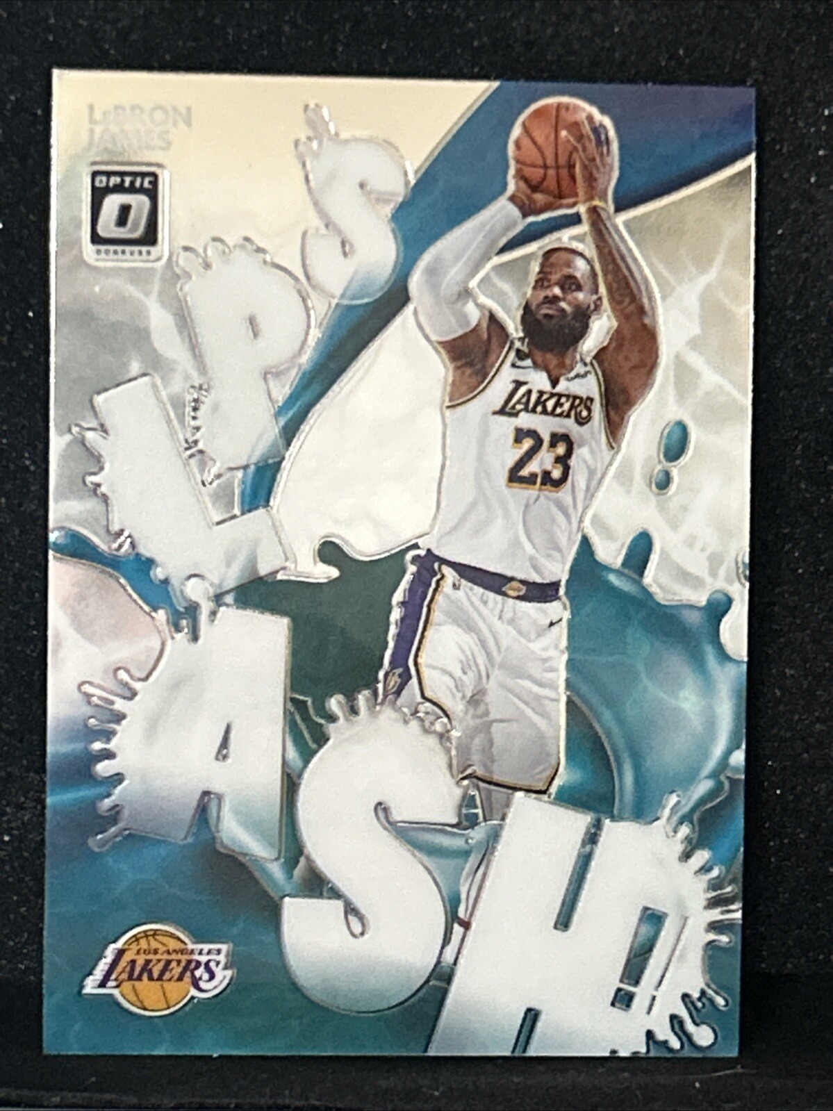 2020-21 Donruss Optic Splash Holo Prizm #13 LeBron James Lakers
