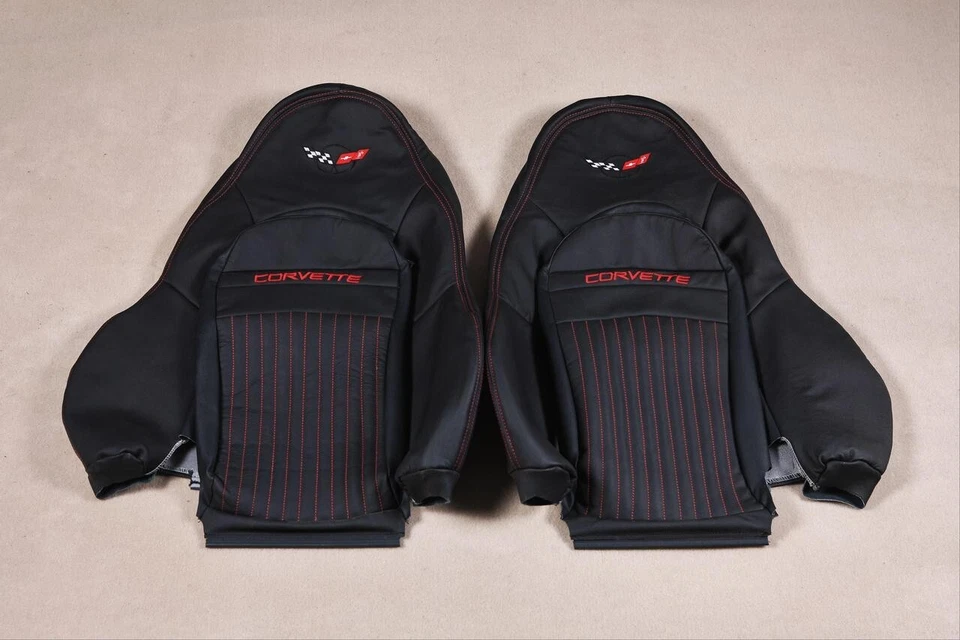 Chevrolet Corvette C5 Custom Made Real Leather Seat Covers for Sport Seats - Image 2 of 4