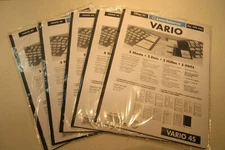 5 Packs (25 Pages) of Lighthouse Leuchtturm #304025 Vario Stamp Stock Pages #4S