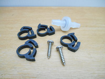 Prozone Kit 20214 + 20185 1/4″ Ozone Check Valve + 4 Quick Clamps
