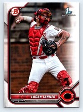 2022 Bowman Draft Logan Tanner #BD-55 - Cincinnati Reds Prospect Baseball Card