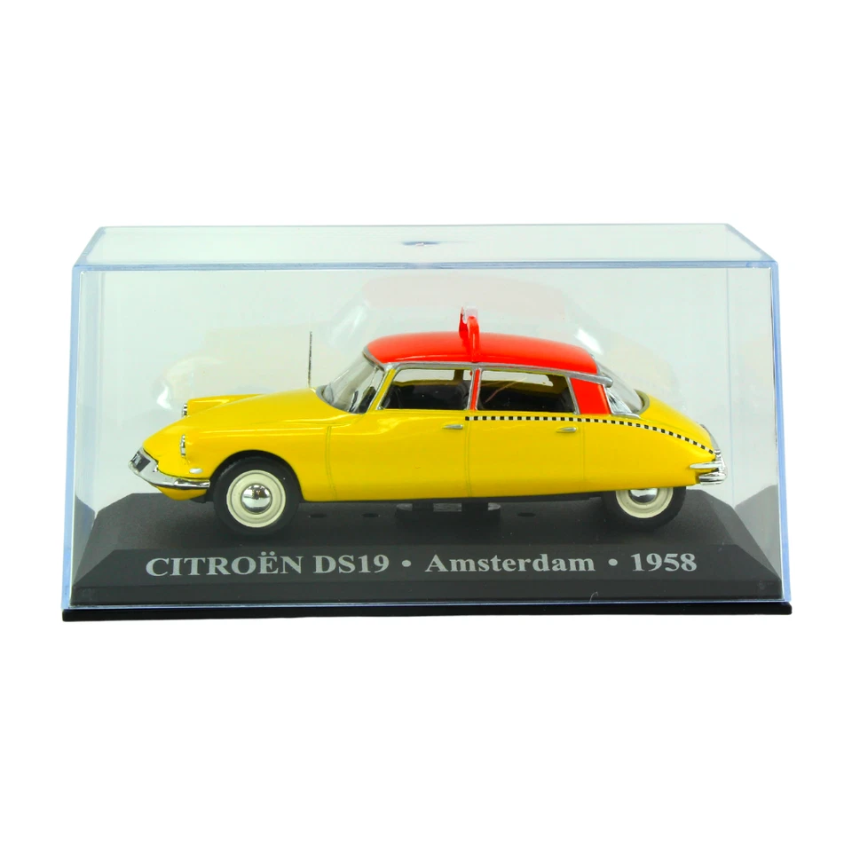 Altaya Citroen DS19 Amsterdam Taxi 1958 carro fundido amarelo escala 1:43. - Imagem 4 de 4