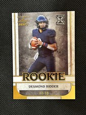 DESMOND RIDDER 2022 Leaf Ultimate Draft Rookies Gold Rookie Card 33/99 Falcons