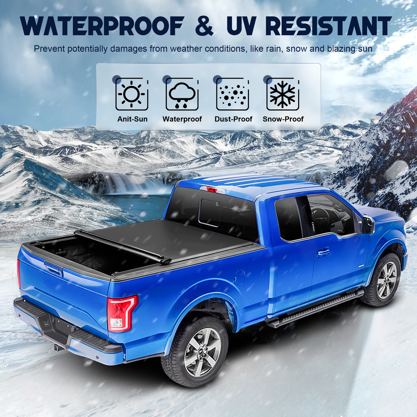 Soft Roll Up Vinyl Tonneau Cover For 20092021 Dodge Ram 1500 5.7 FT