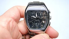 Mens Swiss Legend Stainless Chronograph Watch w MOP Dial