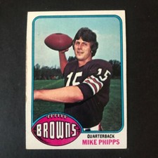 1976 Topps MIKE PHIPPS #346  Cleveland Browns  Purdue University