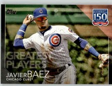 2019 Topps Update JAVIER BAEZ 150 Years Players BLACK /299 Cubs #150-21