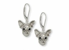 Chihuahua Earrings Jewelry Sterling Silver Handmade Dog Earrings CH-XE