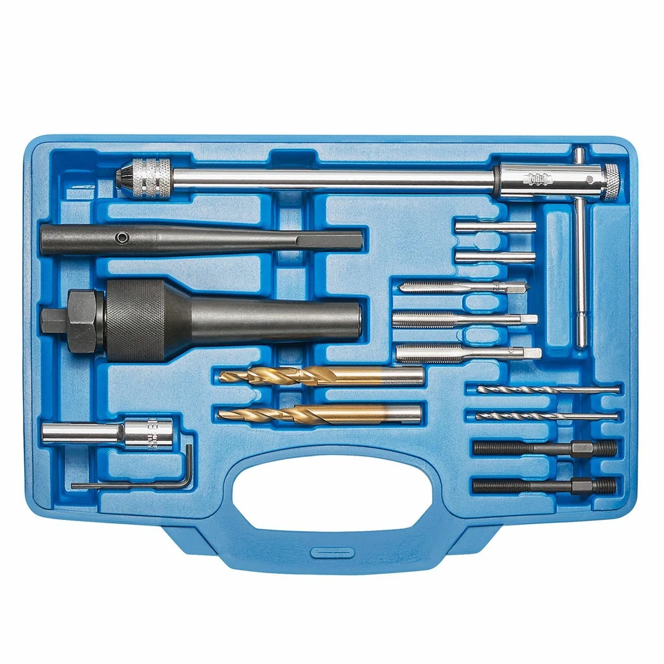 KRAFTPLUS Glühkerzen Ausbohr Werkzeug Ausbau M8 M10 Gewinde Reparatur Satz