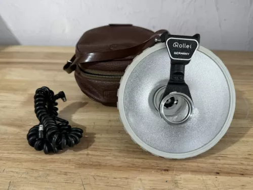 Vintage ROLLEIFLASH Flash Germany Rollei Flash w/ Carrying Case