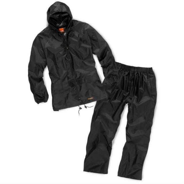 Scruffs T54559 Waterproof Jacket and Trousers, Size L - Black for sale online | eBay