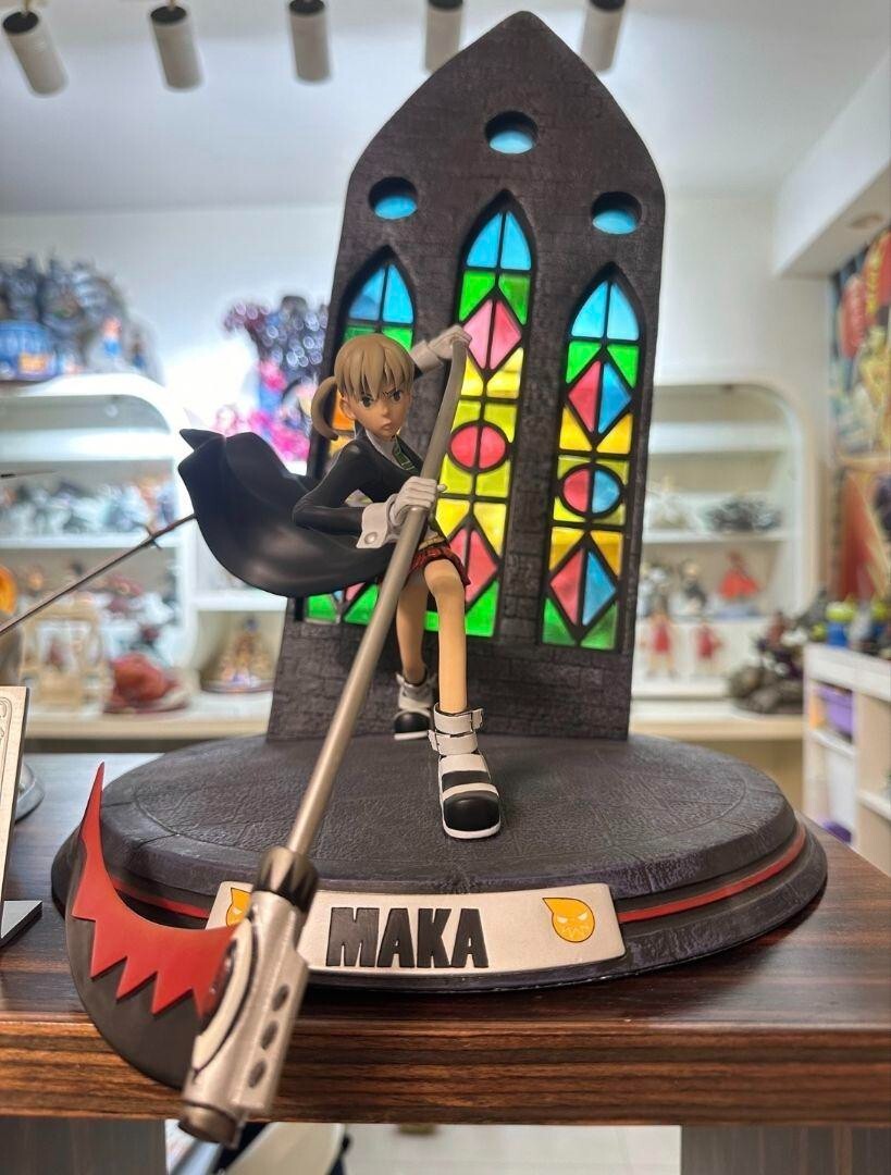 ソウルイーター Tsume  マカ スタチュー 2点 フィギュアブラック☆スター SOUL EATER Maka Blackstar limited Figure 45cm set of 2 Tsume