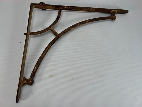 LARGE ANTIQUE ORIGINAL SHELF BRACKET BRACE SUPPORT CAST IRON ARCHITECTURAL SALV.
