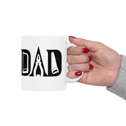 Taza de café papá herramientas personalizadas regalos del día del padre su cumpleaños papá personalizada - Imagen 10 de 10