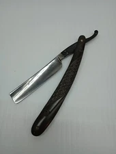 Vintage Curtin & Clark Cutlery Co Kansas City Straight Razor Germany Black Rare