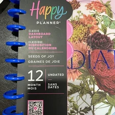 Happy Planner undated classic planner-Seeds of Joy