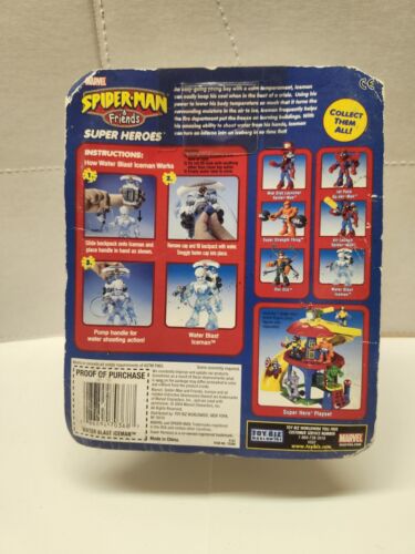 Spider Man Friends Water Blast Iceman Action Figure - Picture 2 of 2