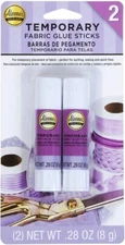 Aleene's Temporary Fabric Glue Sticks - 2 Pack (.28oz Each)