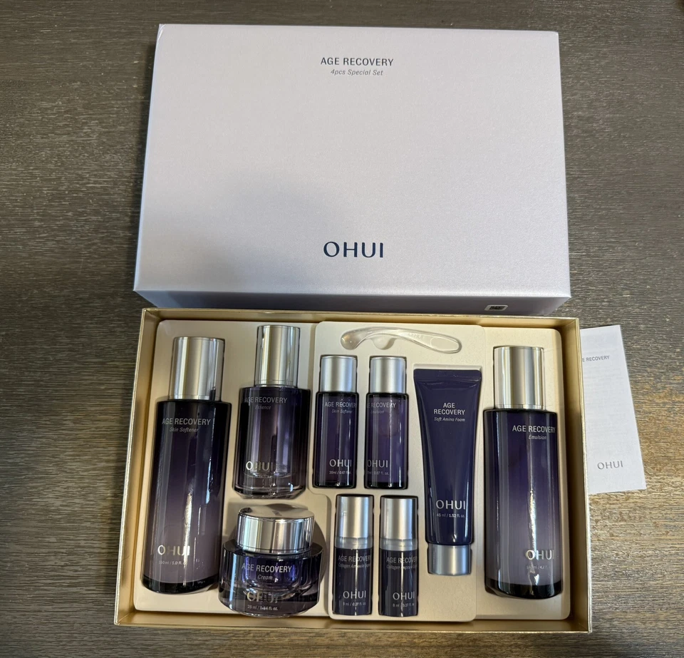 O HUI Age Recovery 4 Pcs Special Set Anti Wrinkle Cream Emulsion Toner K-Beauty - Image 2 of 4