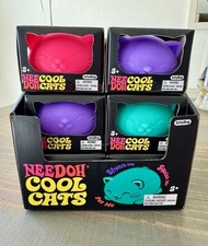 Schylling Nee Doh Cool Cats Tear-Resistant Squeeze Ball Toy - Multiple Colors