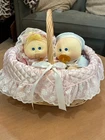 RARE 1985 Cabbage Patch Preemie Edition Soft Sculpture Twins Babies Xavier