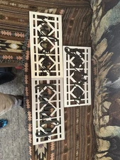 Gather, Family, And Welcome Wooden Wall Hangers. Set of Three.