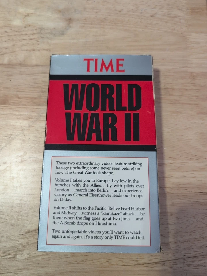 Time World War II Pacific VHS Tape 1991 - Image 2 of 4
