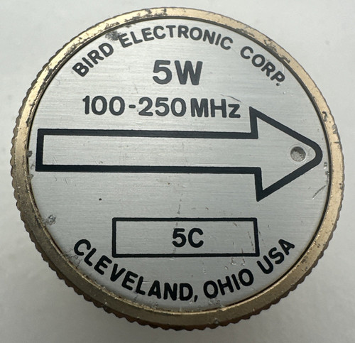 Bird 43 Thruline WattMeter Element 5W 5C 100-250MHz 