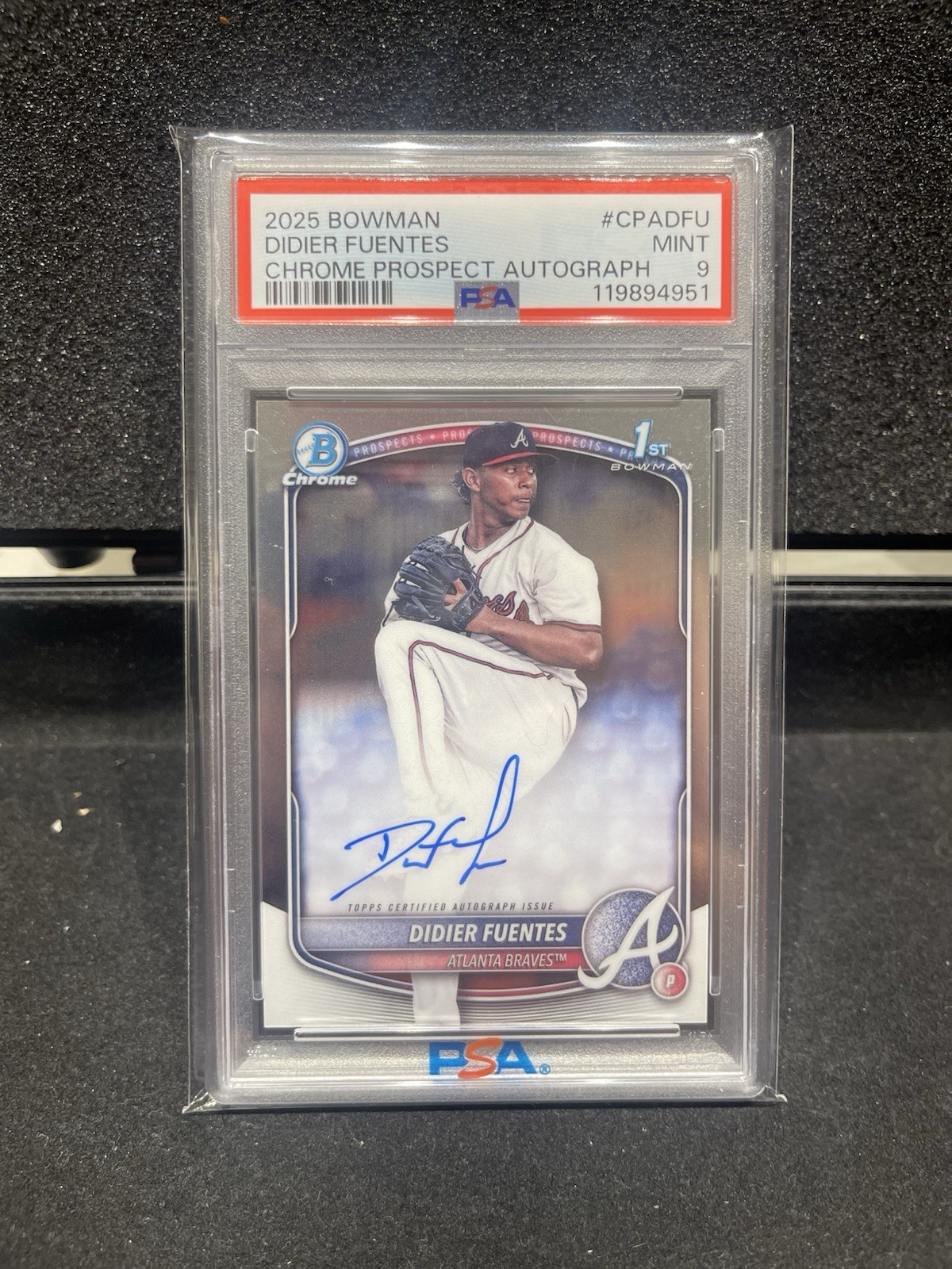 Didier Fuentes 1st Bowman Chrome Auto - PSA 9 - 2025 Bowman - #CPA-DFU (AU, RC)