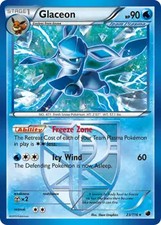 Glaceon - 23/116 - Pokemon Plasma Freeze Black & White Rare Card LP