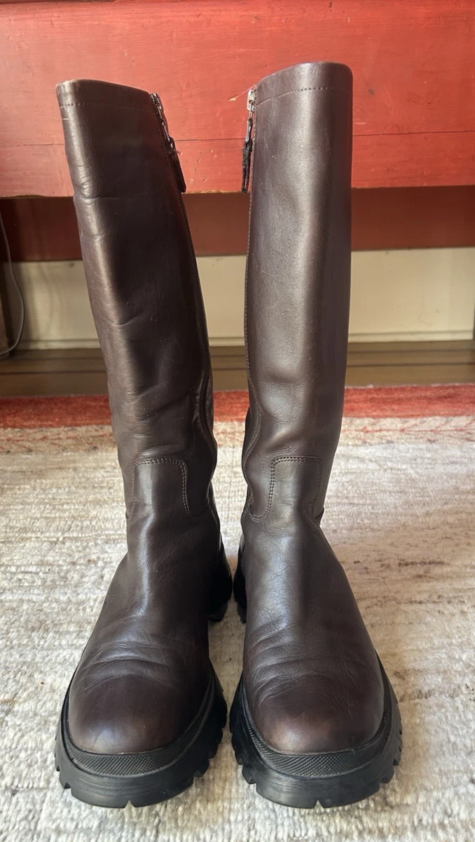PRADA Leather Upper Brown Boots for Women for sale | eBay