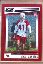 2022 Score Myjai Sanders RC Dots Red /499 #319 Cardinals