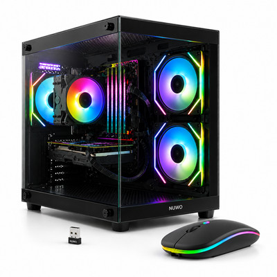Gaming PC Desktop RGB -GTX 750 Ti4 GB, Intel Core i5, 16GB RAM, 740GB SSD+HDD