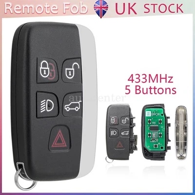 5B Remote Car Key Fob 433MHz for Land Rover Range Rover Sport Evoque Discovery 4