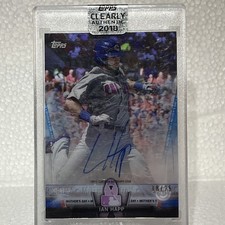 2018 Topps Clearly Authentic IAN HAPP Mother’s Day PINK AUTO /25 Cubs Gold Glove