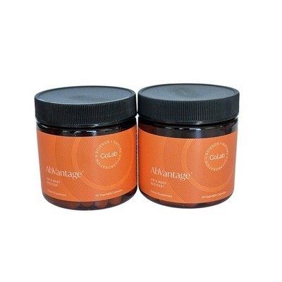 2 Jars CoLab AbVantage Hip & Waist Reducer Capsules 56ct BB 06/27 Broken Seal