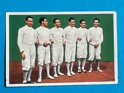 HUNGARY Team Ungarn Serie 18 Bild 5 OLYMPIADE BERLIN 1936 card FENCING SABER