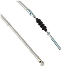 Kitaco Brake Cable, Ape 50/Ape 100, 1070Mm, Stainless Steel Mesh, 906-1122052_