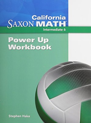 SAXON MATH 6: POWER UP WORKBOOK By Saxon Publishers **BRAND NEW**