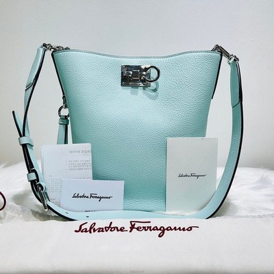 Salvatore Ferragamo 21 2892 Studio Silver Bucket Bag 139239227