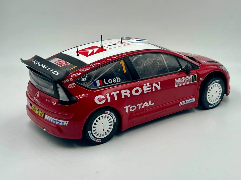 Citroen C4 WRC Rallye Loeb 2007 1/18 IXO/ALATAYA OVP - Bild 3 von 3